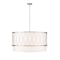 Z-Lite Dalton 5 Light Pendant, Brushed Nickel & White 198-32BN - alternate 6